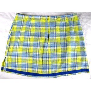 SALE!  Plaid Blue Yellow Short Mini Skirt